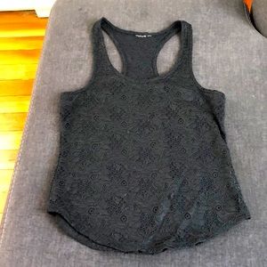 Loft lace black tank